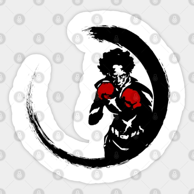 Megalo Box Ensō Sticker by SenecaReads